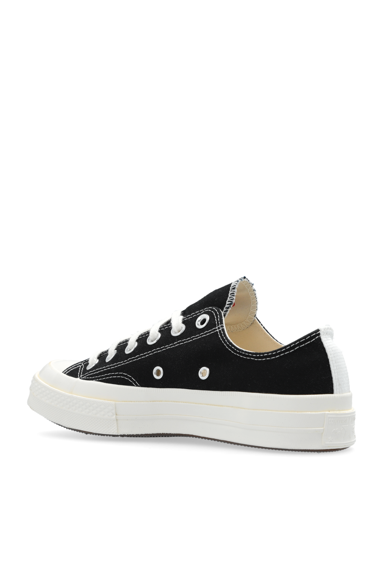 Black Converse glitter detail All Star trainers Comme des Garcons Play SchaferandweinerShops Japan sneakers converse ctas hi 171461c cargo khaki